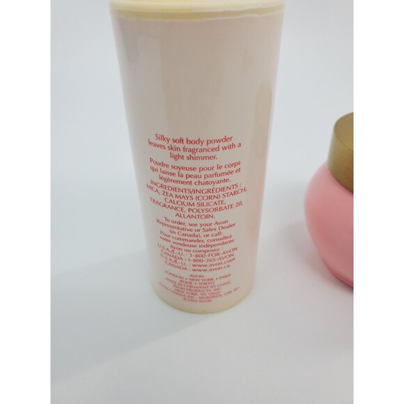 Avon Sweet Honesty Perfumed Skin Softener Creme & Body Powder Vtg New - Picture 3 of 4